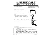 Предварительный просмотр 2 страницы Springdale Lighting GT15314LED Assembly Instructions