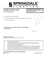 Предварительный просмотр 1 страницы Springdale Lighting SAT16002LED Assembly Instructions