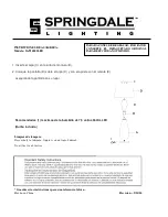 Предварительный просмотр 2 страницы Springdale Lighting SAT16002LED Assembly Instructions