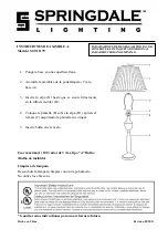 Предварительный просмотр 2 страницы Springdale Lighting SGT11179 Assembly Instructions