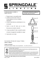 Preview for 2 page of Springdale Lighting SGT11182 Assembly Instructions