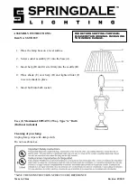 Springdale Lighting SGT11189 Assembly Instructions preview