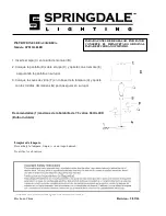 Preview for 2 page of Springdale Lighting SPT15128LED Assembly Instructions