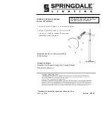 Предварительный просмотр 2 страницы Springdale Lighting SPT16019LED Assembly Instructions