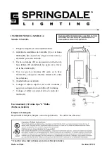 Предварительный просмотр 2 страницы Springdale Lighting STA11096 Assembly Instructions