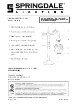 Springdale Lighting STA11147 Assembly Instructions предпросмотр