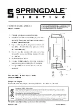 Предварительный просмотр 2 страницы Springdale Lighting STA11191 Assembly Instructions