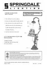 Springdale Lighting STA11262 Assembly Instructions предпросмотр