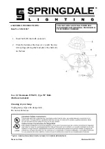 Springdale Lighting STA11267 Assembly Instructions предпросмотр