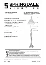 Springdale Lighting STB11270 Assembly Instructions preview