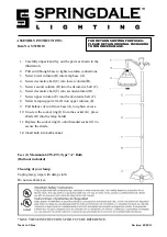 Springdale Lighting STF11110 Assembly Instructions preview