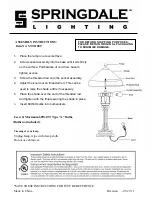 Springdale Lighting STT11009 Assembly Instructions preview