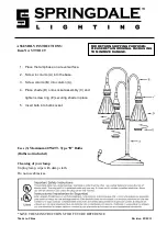 Предварительный просмотр 1 страницы Springdale Lighting STT11129 Assembly Instructions