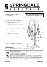 Предварительный просмотр 2 страницы Springdale Lighting STT11129 Assembly Instructions