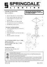 Springdale Lighting STT11130 Assembly Instructions preview