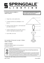 Preview for 2 page of Springdale Lighting STT11134 Assembly Instructions