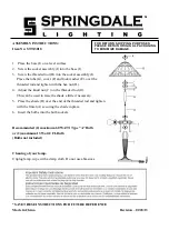 Springdale Lighting STT13018 Assembly Instructions preview