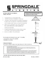 Preview for 2 page of Springdale Lighting STT13018 Assembly Instructions