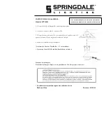 Preview for 2 page of Springdale Lighting STT15001 Assembly Instructions