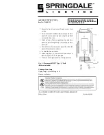 Предварительный просмотр 1 страницы Springdale Lighting TA100259 Assembly Instructions