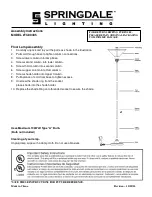 Springdale Lighting TC80485 Assembly Instructions preview