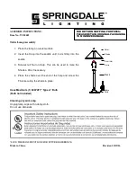 Предварительный просмотр 2 страницы Springdale Lighting TC80485 Assembly Instructions