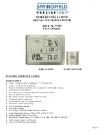 Springfield Precisetemp 91905 User Manual preview