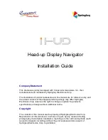 Springteq iHUD Installation Manual preview