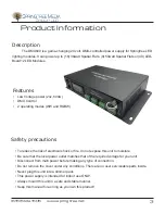 Предварительный просмотр 3 страницы Springtree DMX600 User Manual And Installation Manual