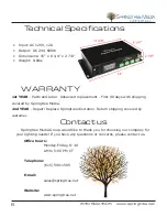 Предварительный просмотр 6 страницы Springtree DMX600 User Manual And Installation Manual