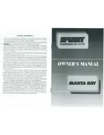 Sprint Boats 1997 Manta Ray Owner'S Manual preview