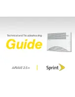 Preview for 1 page of Sprint AIRAVE 2.5+ Troubleshooting Manual