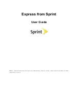 Preview for 1 page of Sprint Express M650 User Manual