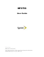 Preview for 1 page of Sprint MF975s User Manual