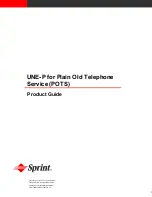 Sprint Old Telephone Service Product Manual предпросмотр