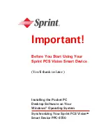 Sprint PPC-6700 Install Manual preview