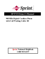 Preview for 1 page of Sprint SP1733 Owner'S Manual