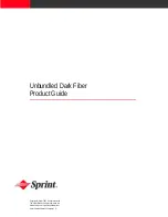 Sprint Unbundled Dark Fiber Product Manual предпросмотр