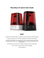 SprintRay MoonRay Quick Start Manual preview