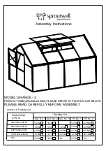 Sproutwell GRANGE-3 Assembly Instructions Manual preview