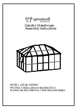 Sproutwell LARGE GAZEBO Assembly Instructions Manual preview