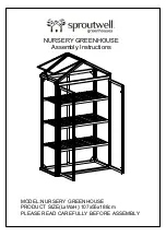 Предварительный просмотр 1 страницы Sproutwell NURSERY GREENHOUSE Assembly Instructions Manual