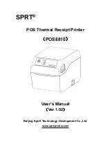 Предварительный просмотр 1 страницы SPRT POS8810 Series User Manual