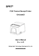 Предварительный просмотр 1 страницы SPRT POS890 User Manual