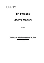 Предварительный просмотр 1 страницы SPRT SP-POS58V User Manual