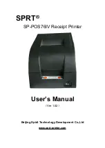 SPRT SP-POS76IV User Manual preview