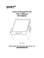 Предварительный просмотр 1 страницы SPRT SP-POS801 User Manual