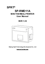 SPRT SP-RMD11A User Manual предпросмотр