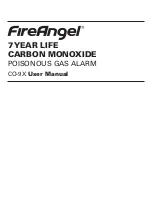 Sprue Safety Products FireAngel CO-9X User Manual preview