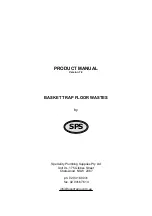 Предварительный просмотр 1 страницы SPS BA100S Product Manual